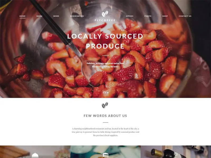 WordPress 餐廳主題