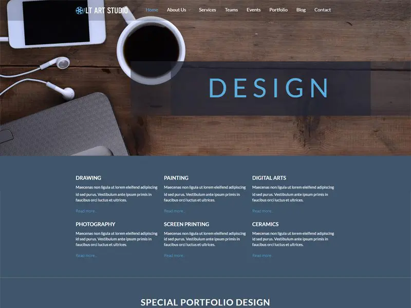 Kreatives Design Wordpress-Theme