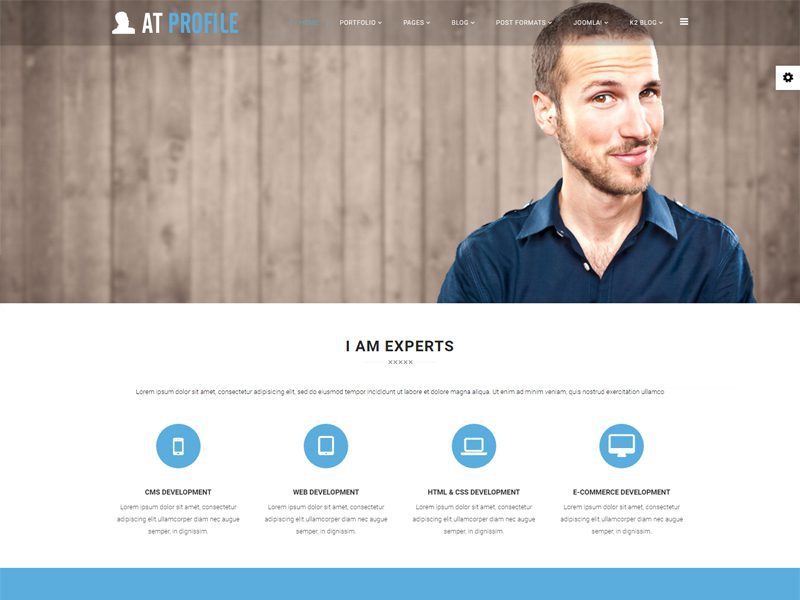 At Profile Free Joomla 简历模板
