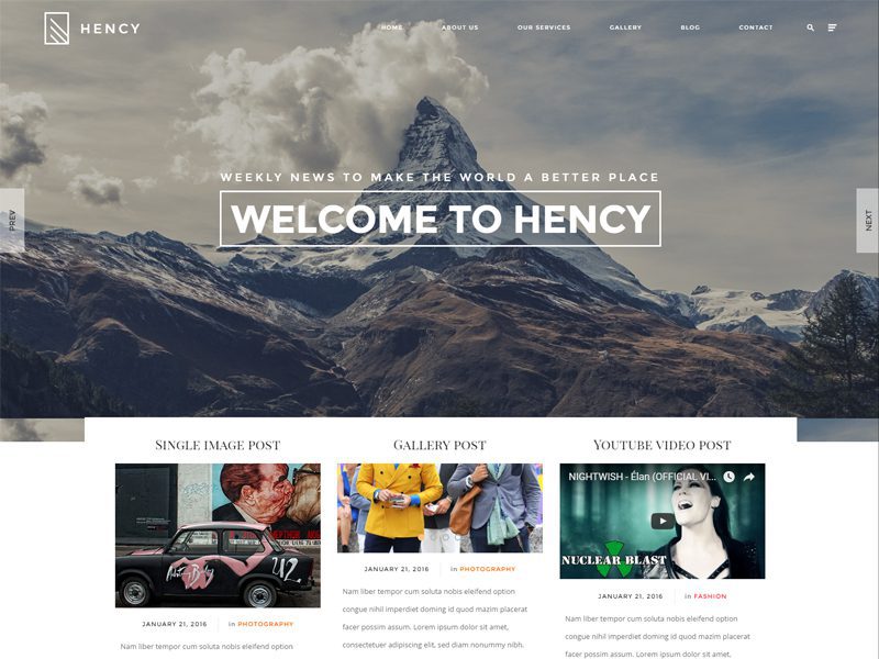 Hency 免费投资组合引导模板
