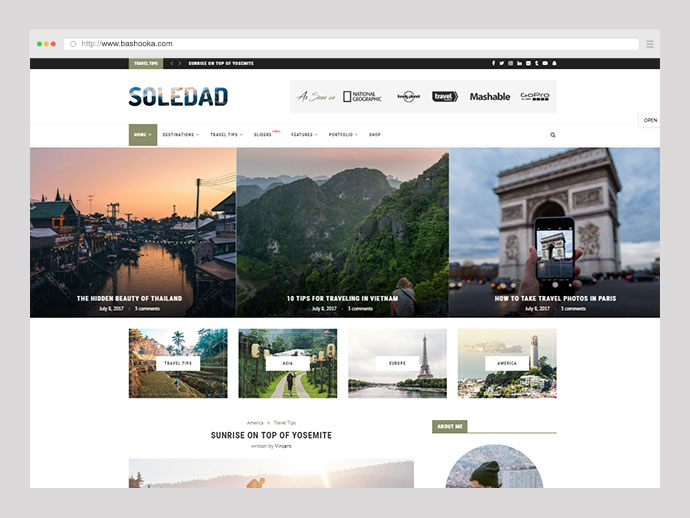 Soledad - Tema WordPress AMP per blog/rivista/notizie multi-concetto