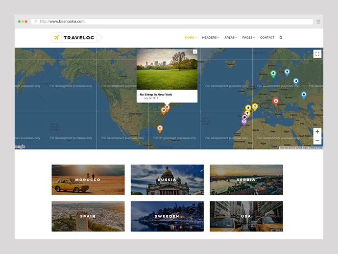 Travelog - Tema WordPress per i viaggiatori