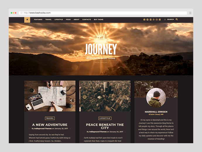 Viaggio - Tema del blog personale di WordPress