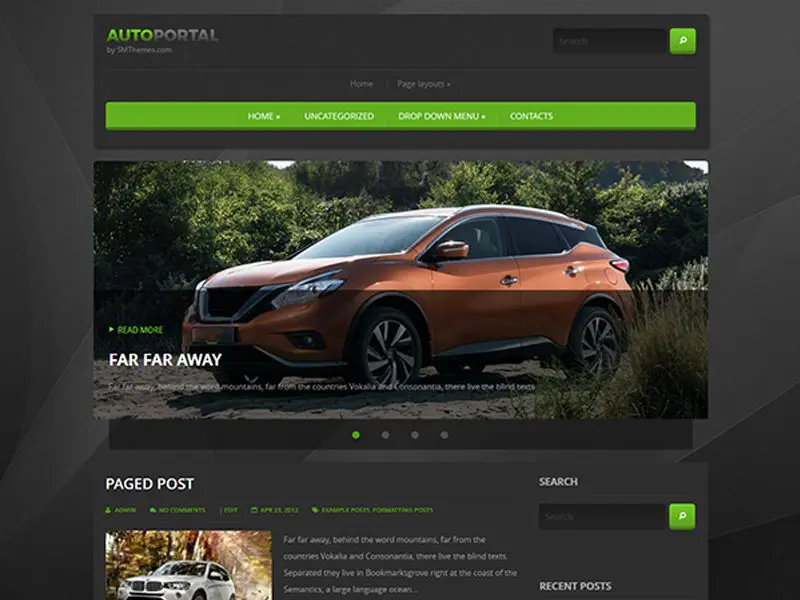 Thème Wordpress de blog gratuit Autoportal