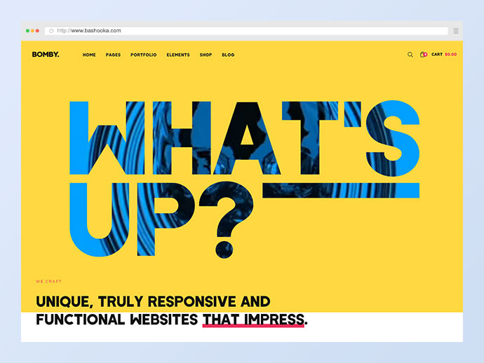 Bomby - Kreatives Mehrzweck-WordPress-Theme