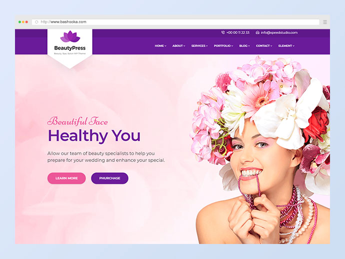 Schönheitssalon Spa WordPress Theme - BeautyPress