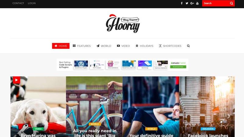 Tema WordPress Hooray-Blog