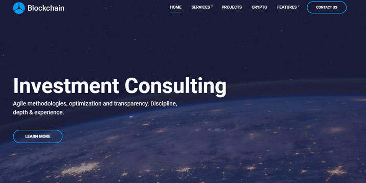 Motyw WordPress Blockchain