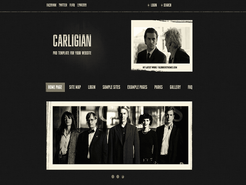 Carligian – Șablon Joomla 1.7 pentru Avents
