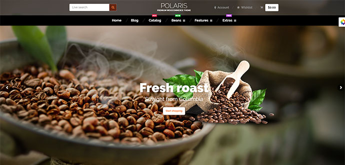 Polaris – Minimales und leistungsstarkes Mehrzweck-WooCommerce-Thema