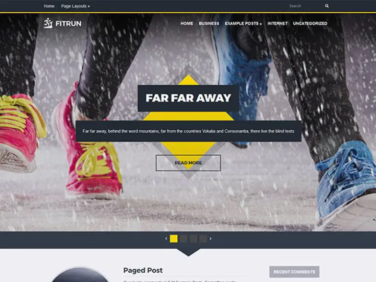 Fitrun Free Wordpress Tema Para Esportes