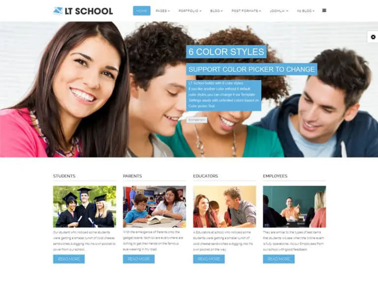 Lt School Template Pendidikan Joomla Responsif Gratis