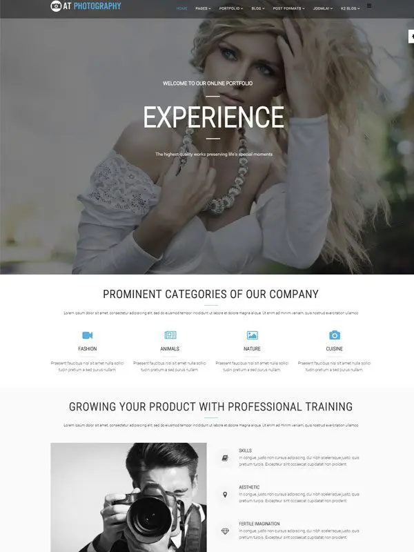 At Photography Free Image Joomla Template