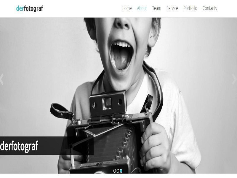 Derfotograf – бесплатный шаблон Joomla для фотографов