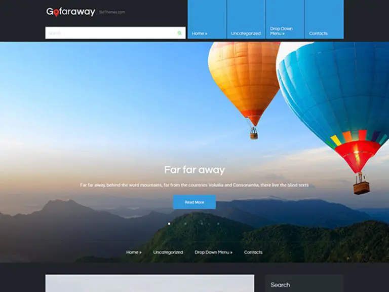 Motyw podróży Gofaraway Wordpress