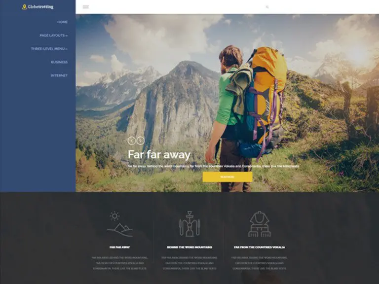 Globetrotting Darmowy motyw Wordpress do podróży