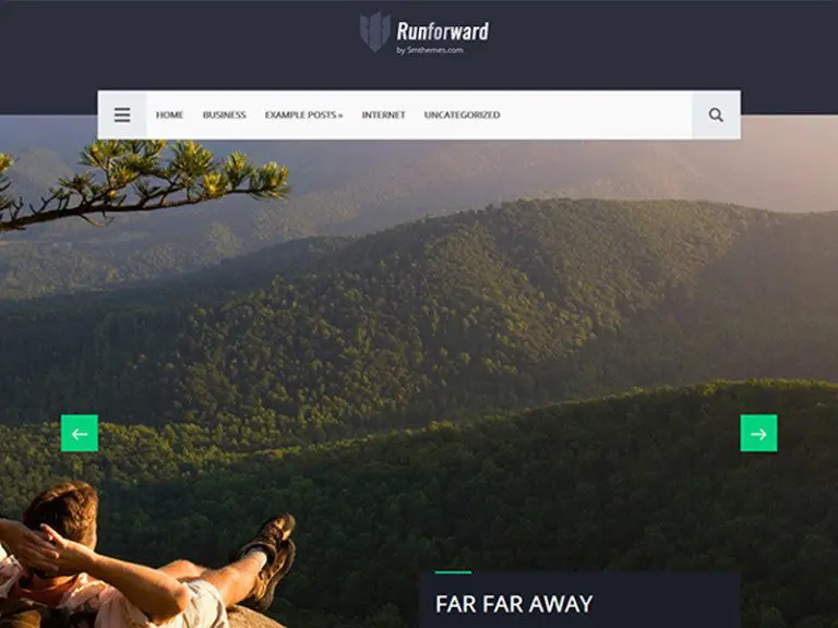 Runforward Darmowy blog podróżniczy Motyw Wordpress