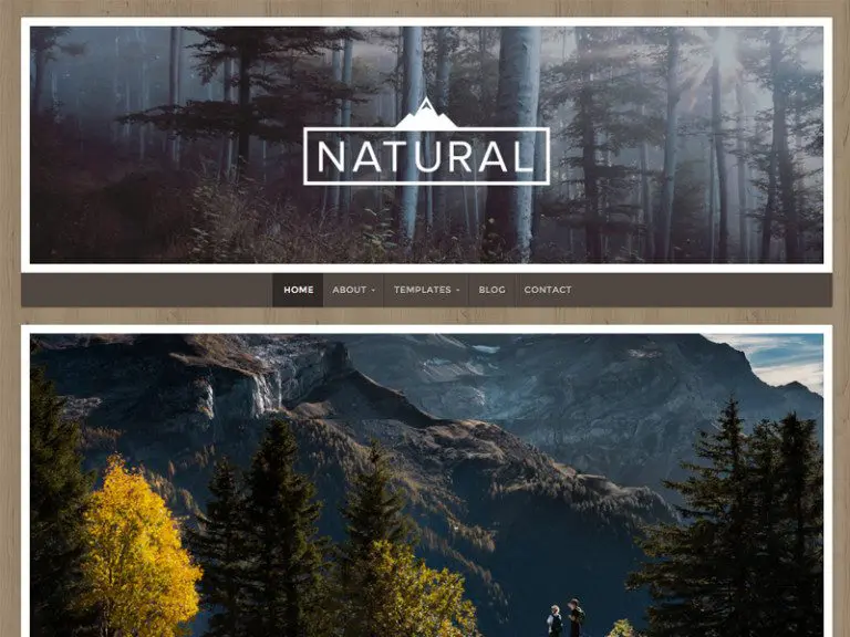 Natural Lite Darmowy motyw Wordpress dla bloga podróżniczego