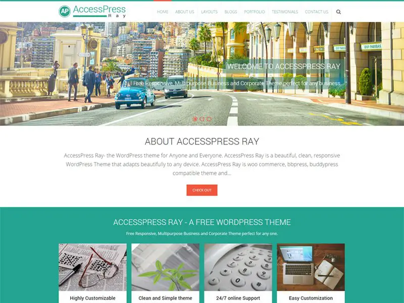 Accesspress Ray Travel, fotografia Darmowy motyw Wordpress