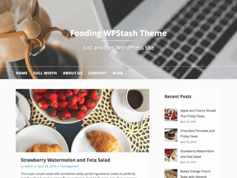 Jedzenie Wordpress Restauracja Theme