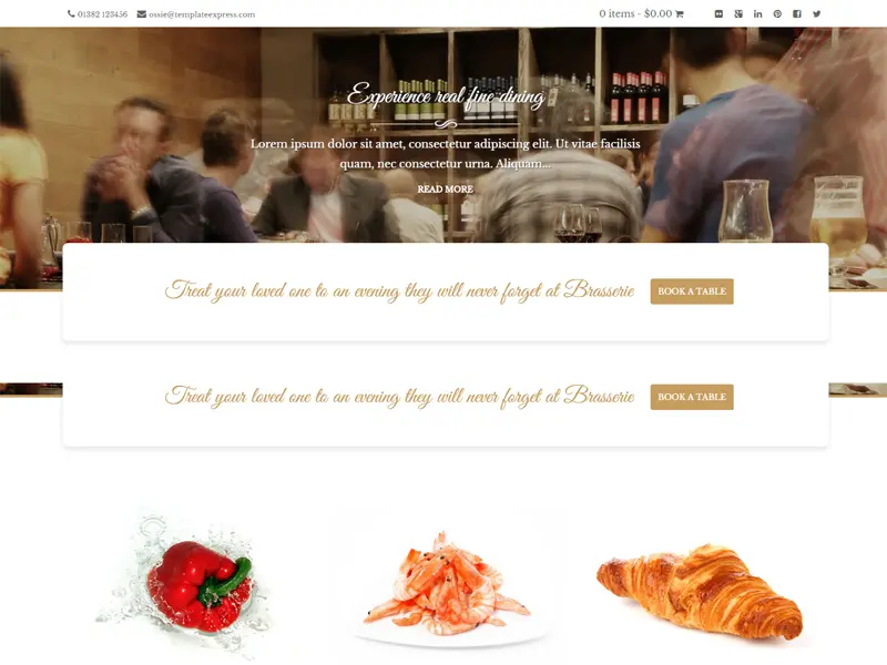 Brasserie Darmowy motyw Wordpress