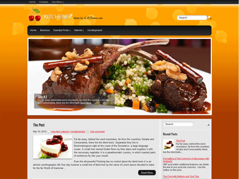 Kitchener – Motyw Wordpress Free Food