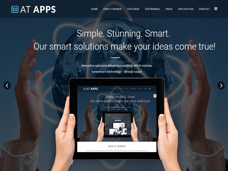 في Apps - Mobile Apps Joomla Template Free