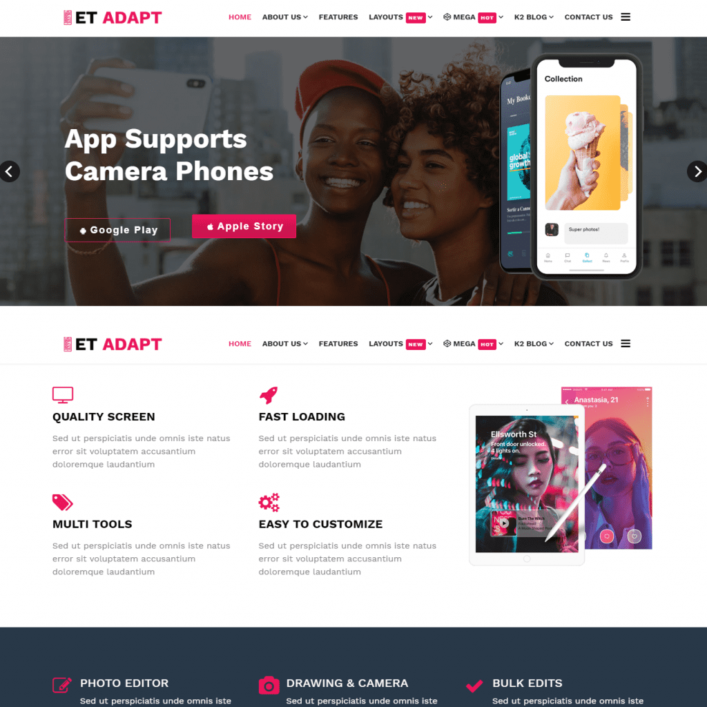 تكيف تطبيق Joomla المجاني المستجيب