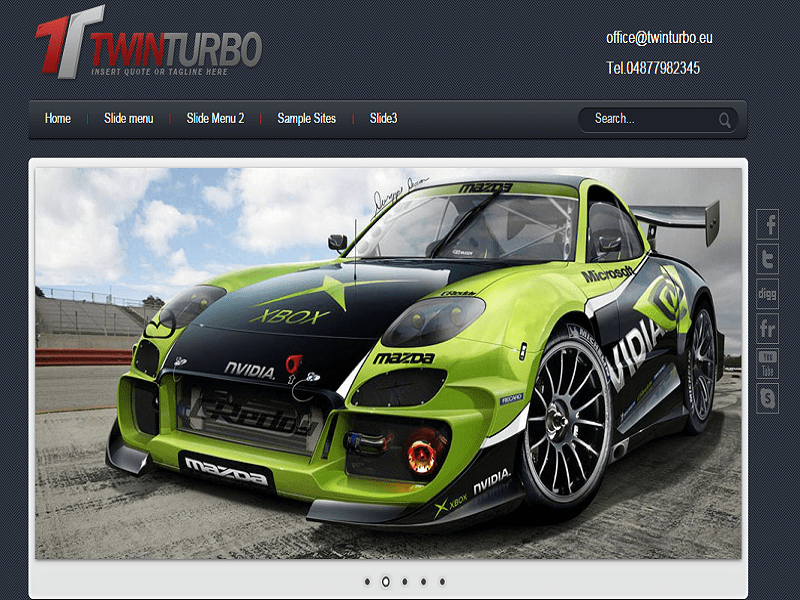 Twin Turbo Plantilla Joomla Cars Turbo
