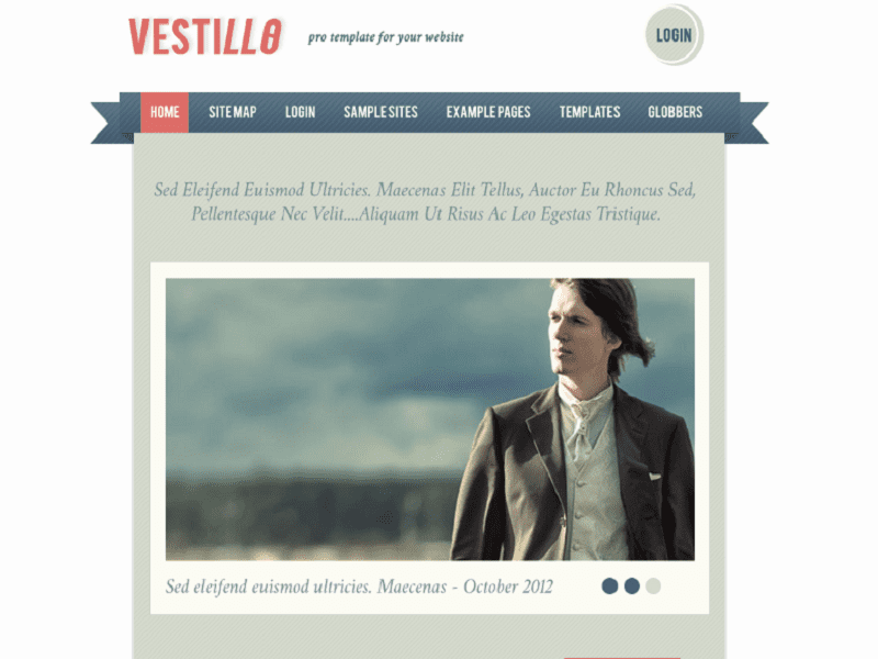 Vestillo – 婚禮 Joomla 模板 2.5