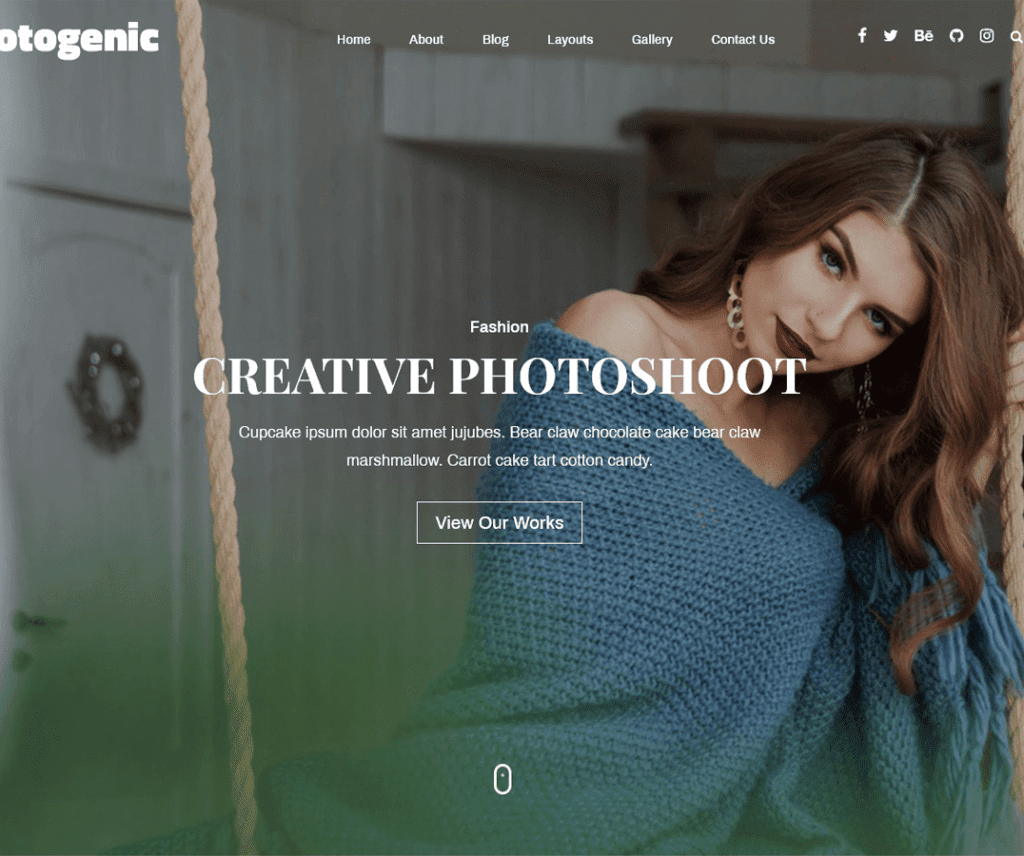 Fotogeniczny darmowy motyw Wordpress fotografii
