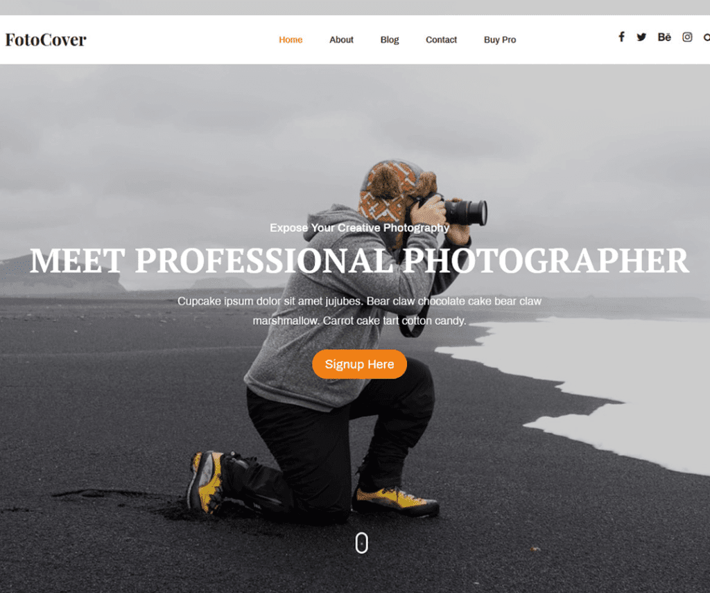Fotocover Darmowy blog WordPress Theme