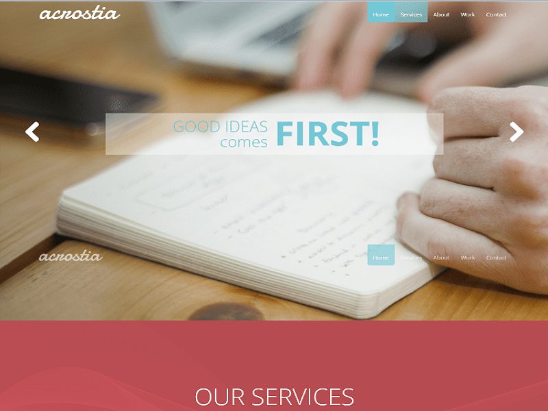 Tm Acrostia – 免費的 Onepage Joomla 模板