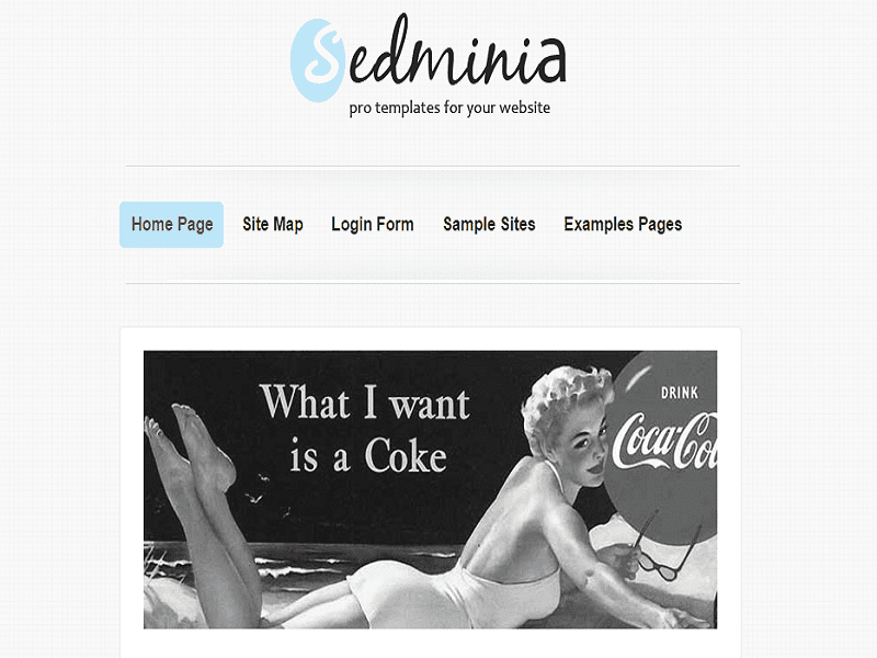 Sedminia – 博客模板 Joomla 2.5