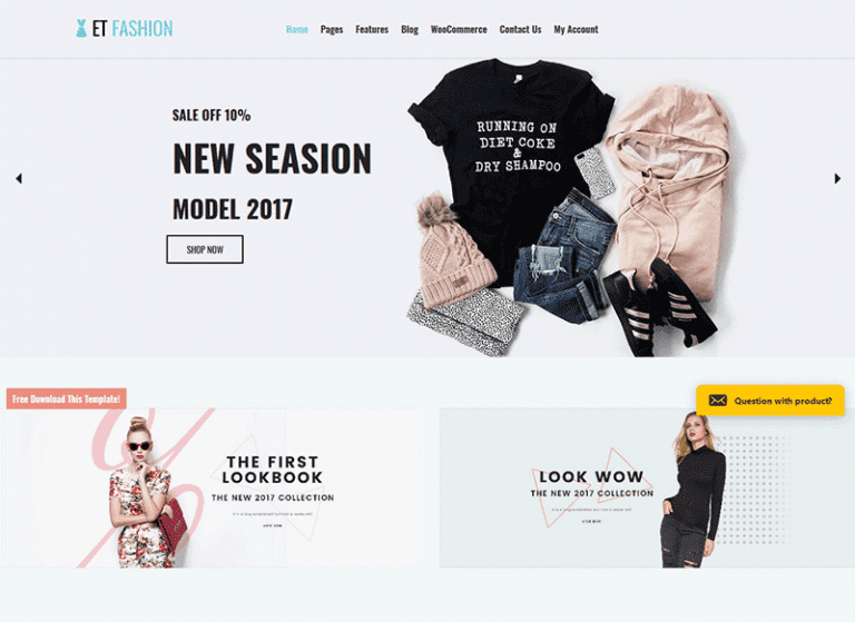 Et Fashion Tema Wordpress di moda reattivo gratuito