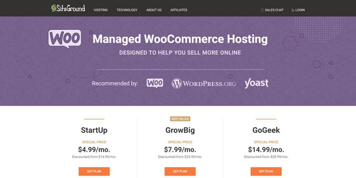 SiteGround-hosting e-commerce