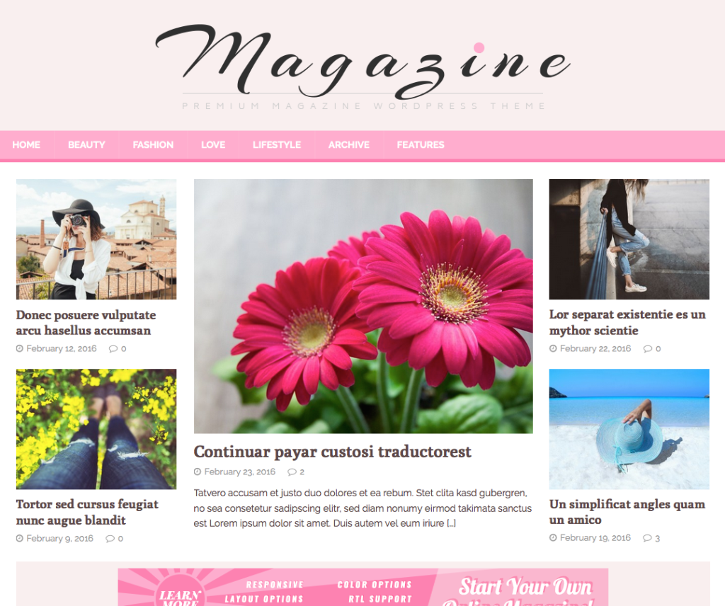 Mh Femininemag Divertisment gratuit Tema Wordpress