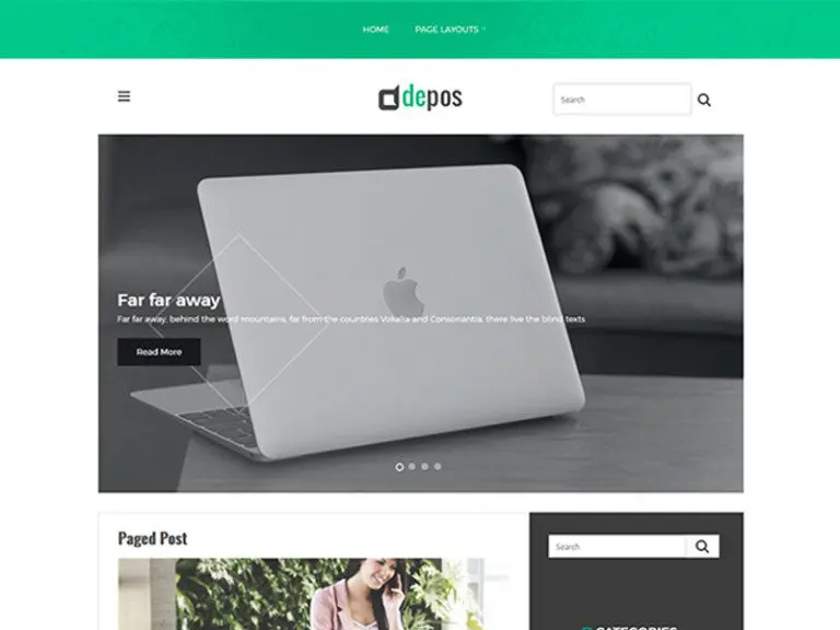 Depos responsivo tema de tecnologia Wordpress