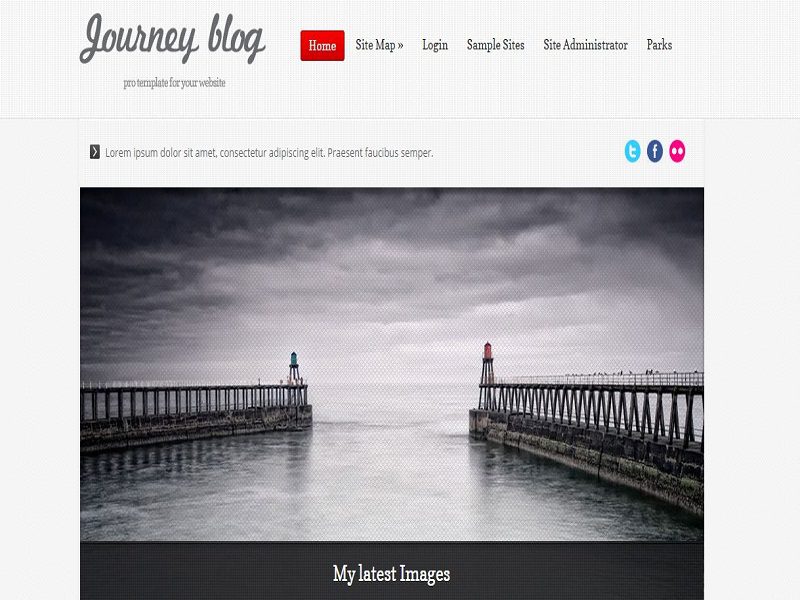 Voyage Blog Rouge – Joomla Template Blog Responsive