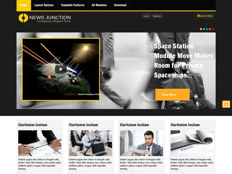 Chez Newsjunction Joomla Responsive Company Template