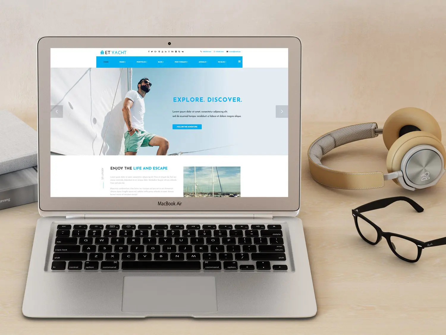 Tema Wordpress Yacht Responsif Gratis Et Yacht