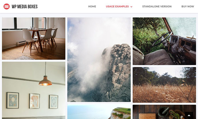 ผลงานกล่องสื่อ WP - ปลั๊กอิน WordPress Grid ที่ตอบสนองต่อ