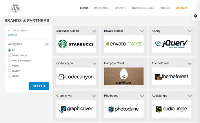 Super Logos Showcase สำหรับ WordPress
