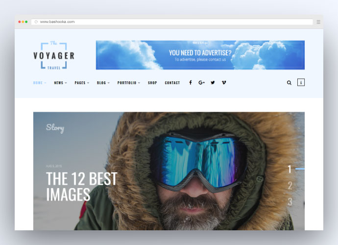 Voyager – Kreatives Blog-WordPress-Theme