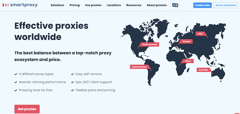 Zarządzanie SEO przez Smartproxy