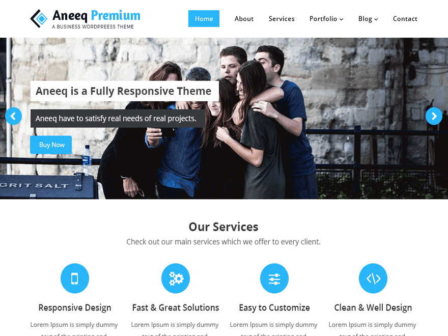 免費 Aneeq WordPress 主題