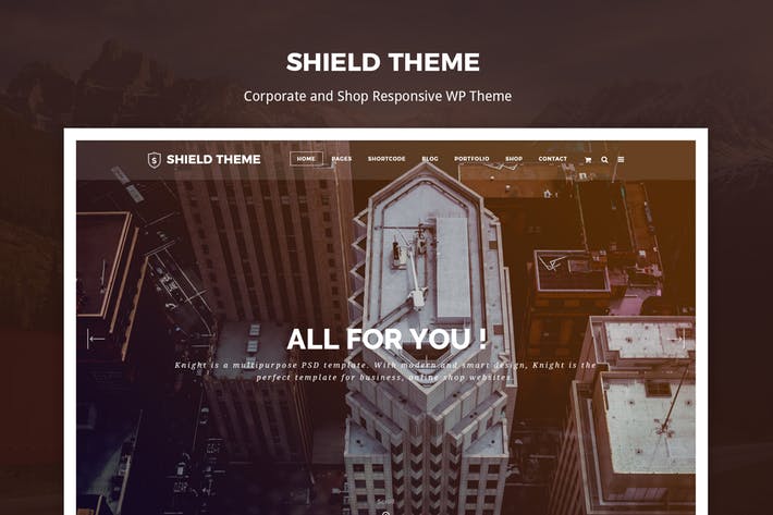 Shield - Kreatives responsives WordPress-Theme