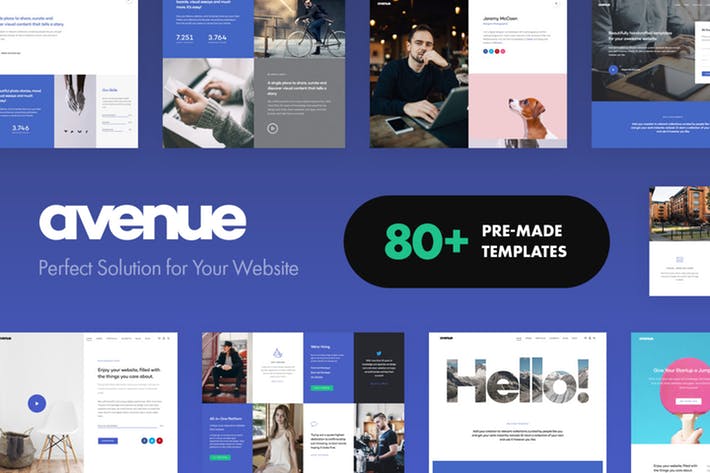 Avenue - Kreatives Mehrzweck-WordPress-Theme