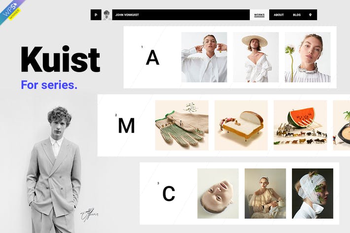 Kuist - Portfolio-WordPress-Theme für Serien