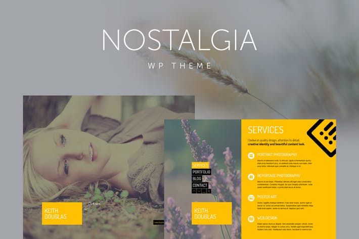 Nostalgie - Responsives Portfolio-WordPress-Theme